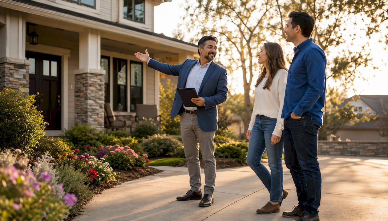 Agent handshake with clients outdoors