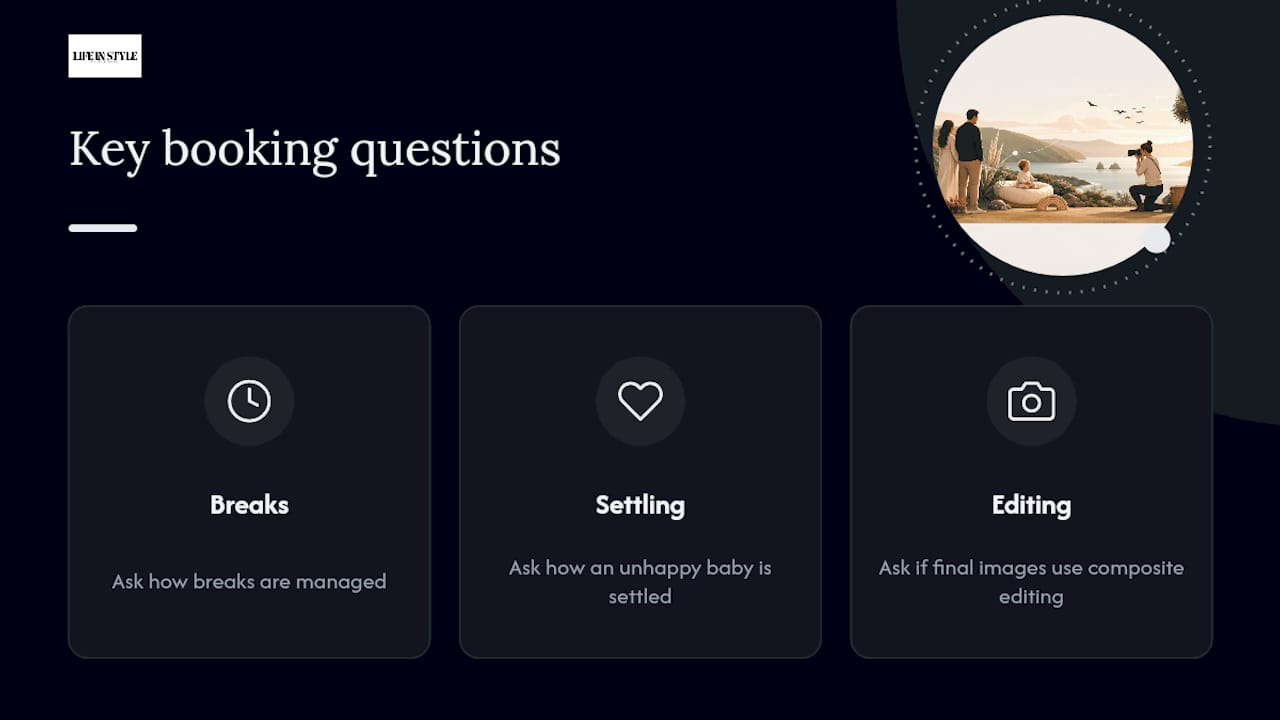 Three questions for a baby photographer
