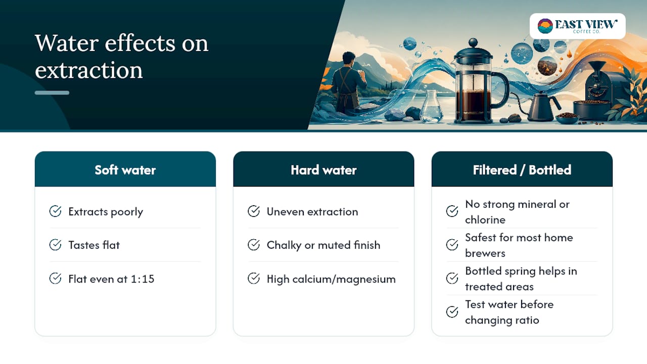 Does Water Quality Change Your French Press Ratio? — overview diagram