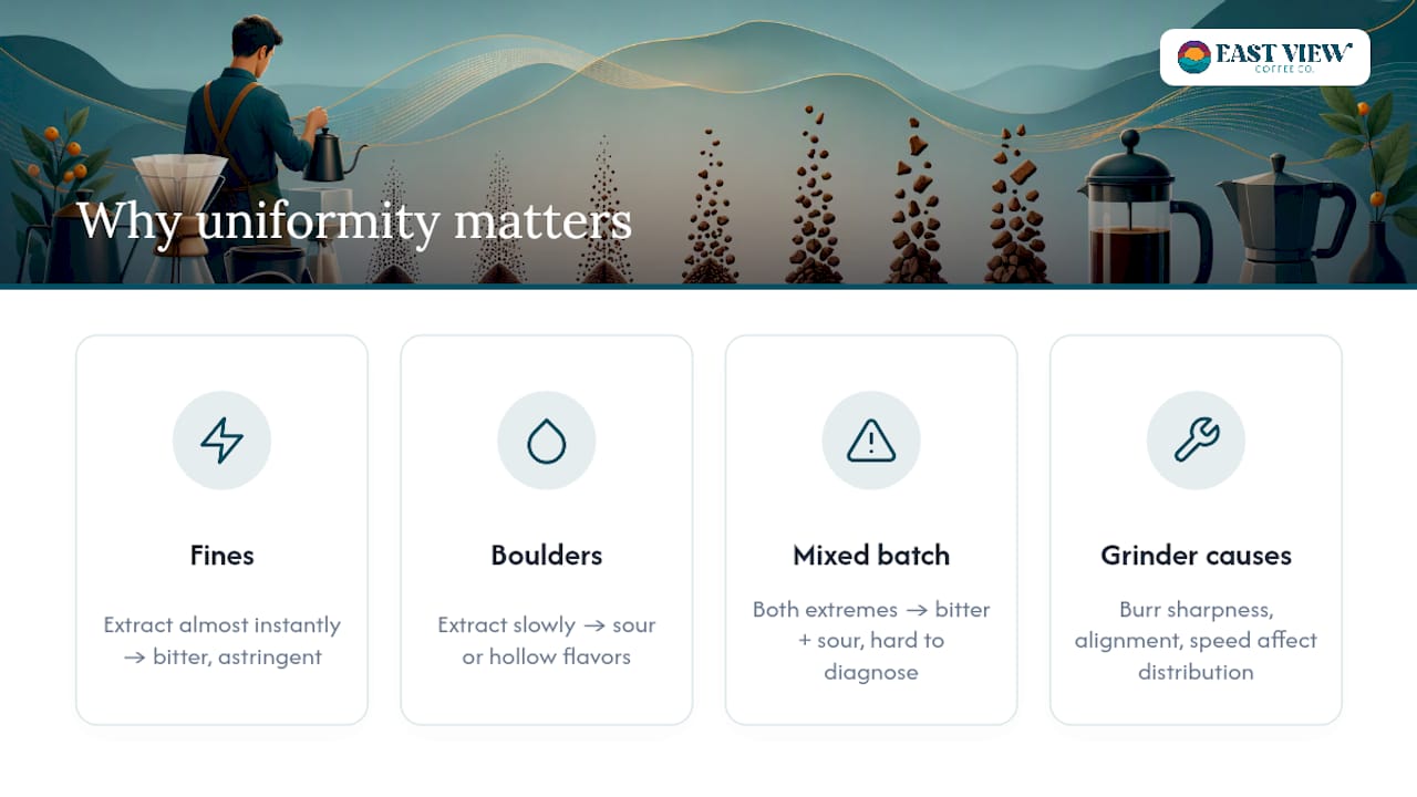 Does Grind Uniformity Matter More Than Grind Size? — overview diagram