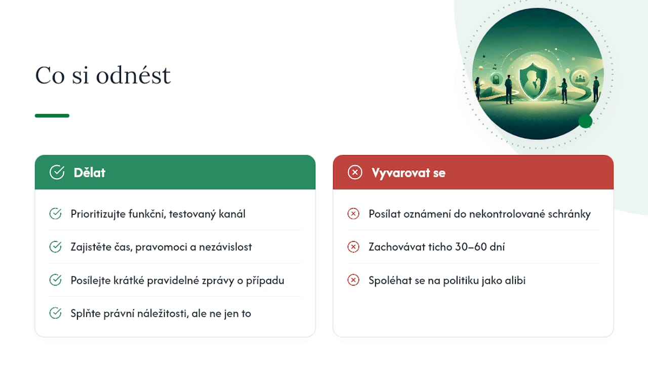 Co byste si měli z tohoto tématu odnést — overview diagram
