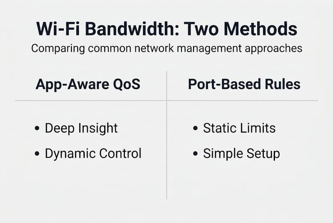 Optimise Wi-Fi bandwidth: A practical management guide - Re-solution Infographic comparing Wi-Fi management methods