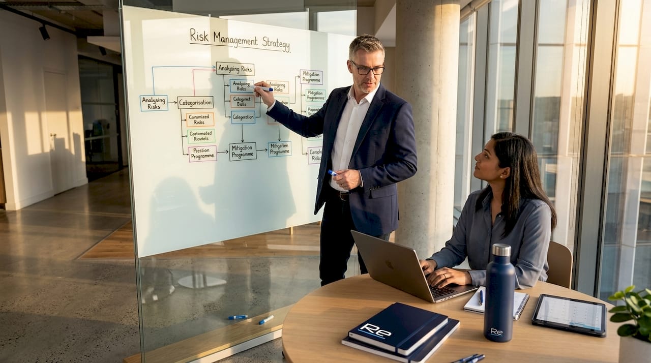 IT director discussing risk management framework