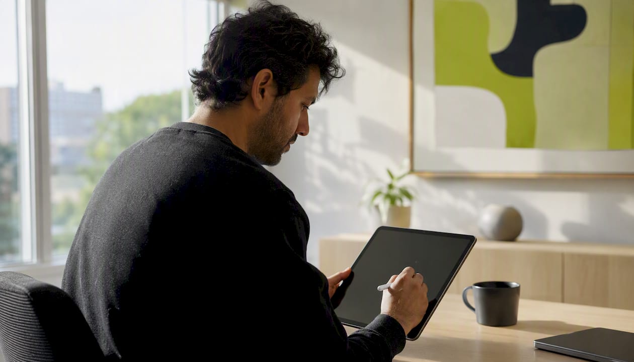 Engineer manually preparing NLP training data