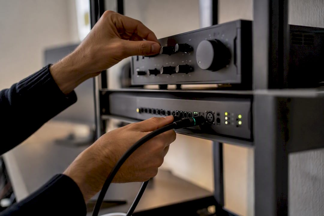 Hands configuring on-premise transcription hardware