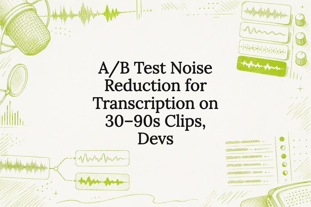 Noise reduction transcription title card illustration