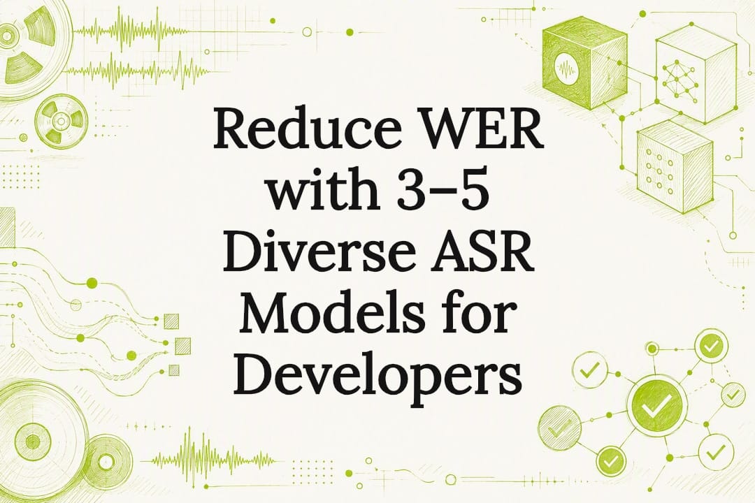 Decorative ASR model ensemble title card