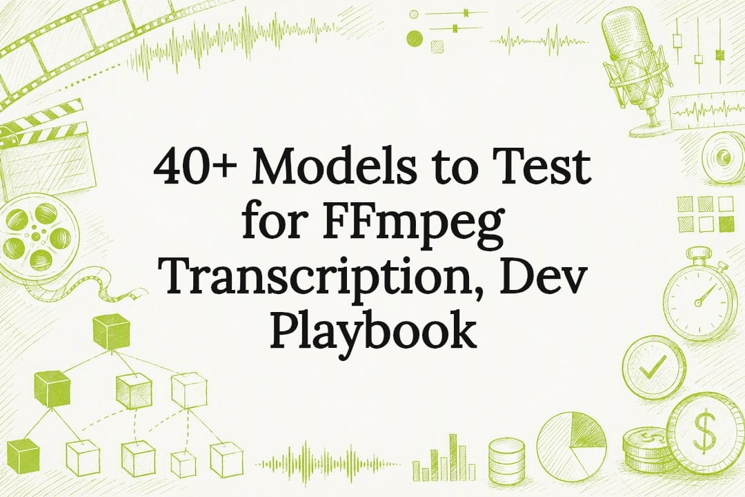 Decorative FFmpeg transcription title card