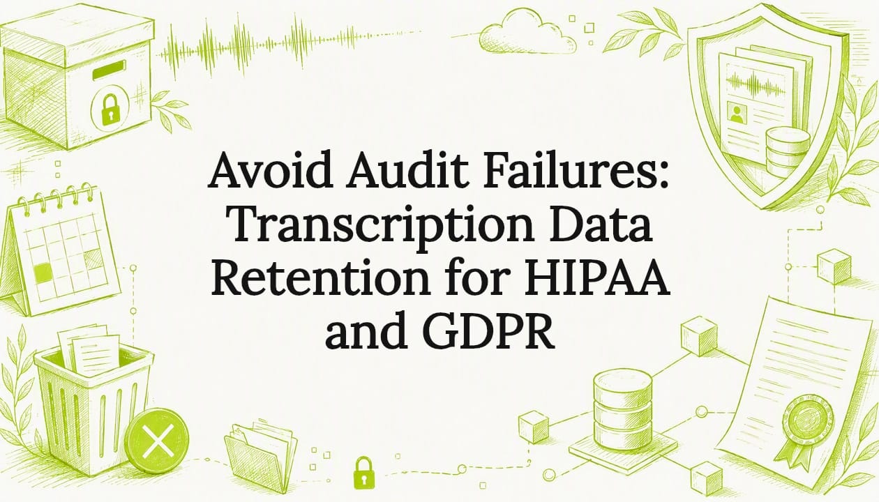 Decorative transcription compliance title card