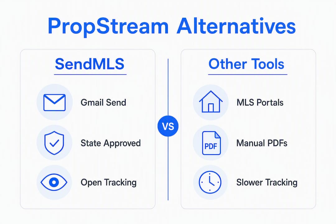 Infographic comparing PropStream alternatives features