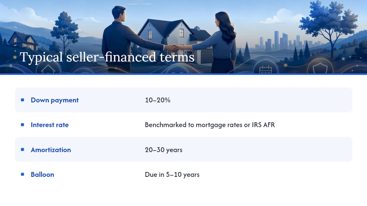 Diagram of seller-financing deal terms