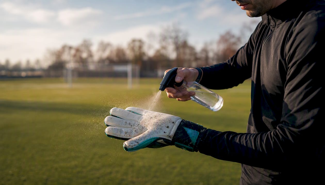 Optimale Handfeuchtigkeit für Torhüter: Worauf es vor dem Spiel ankommt