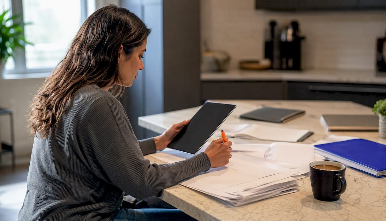 Billing specialist preparing PGx claim documents