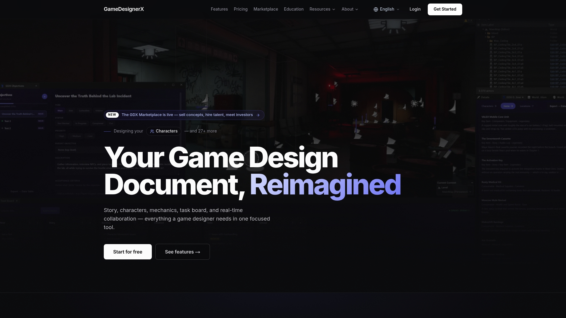 GameDesignerX