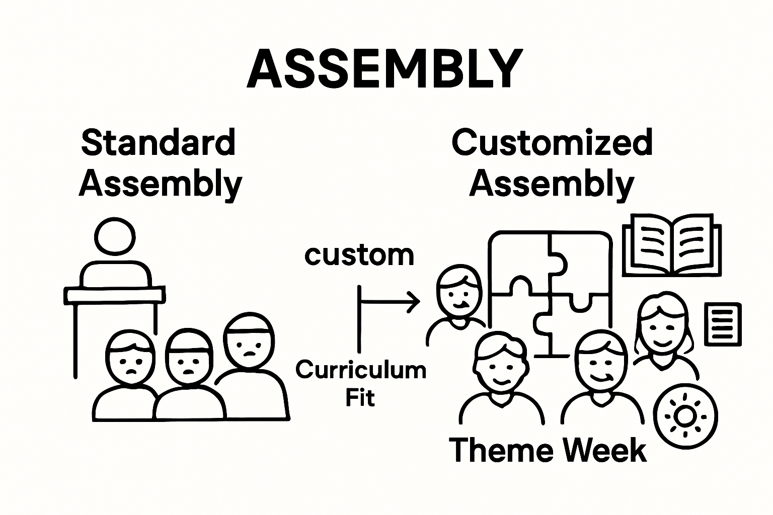 Comparison of standard versus customized assembly benefits