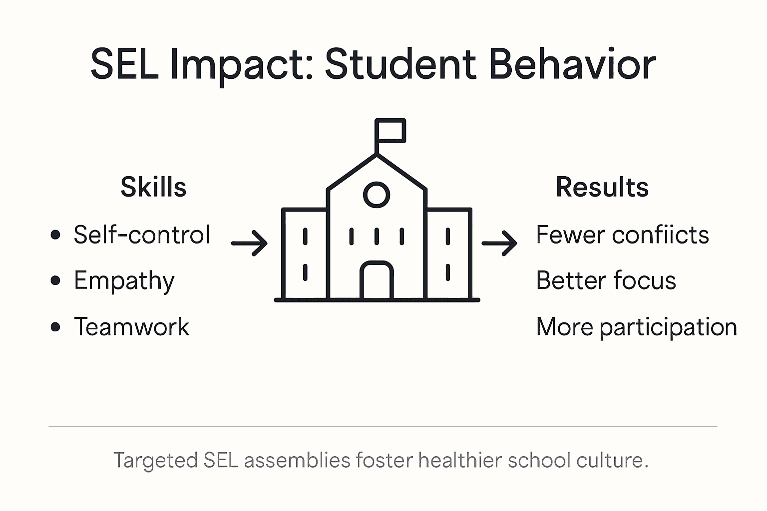 Infographic SEL student behavior improvement