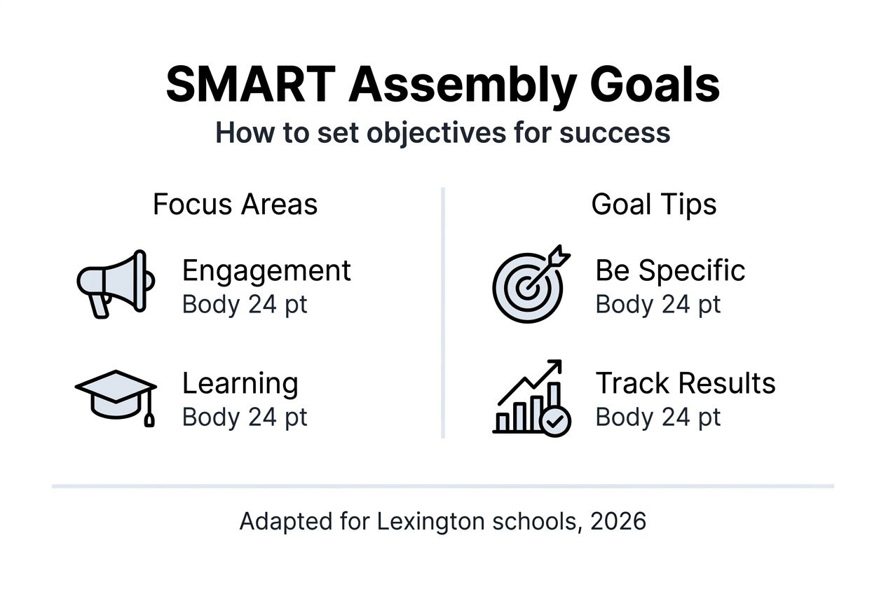 Infographic on setting SMART assembly goals