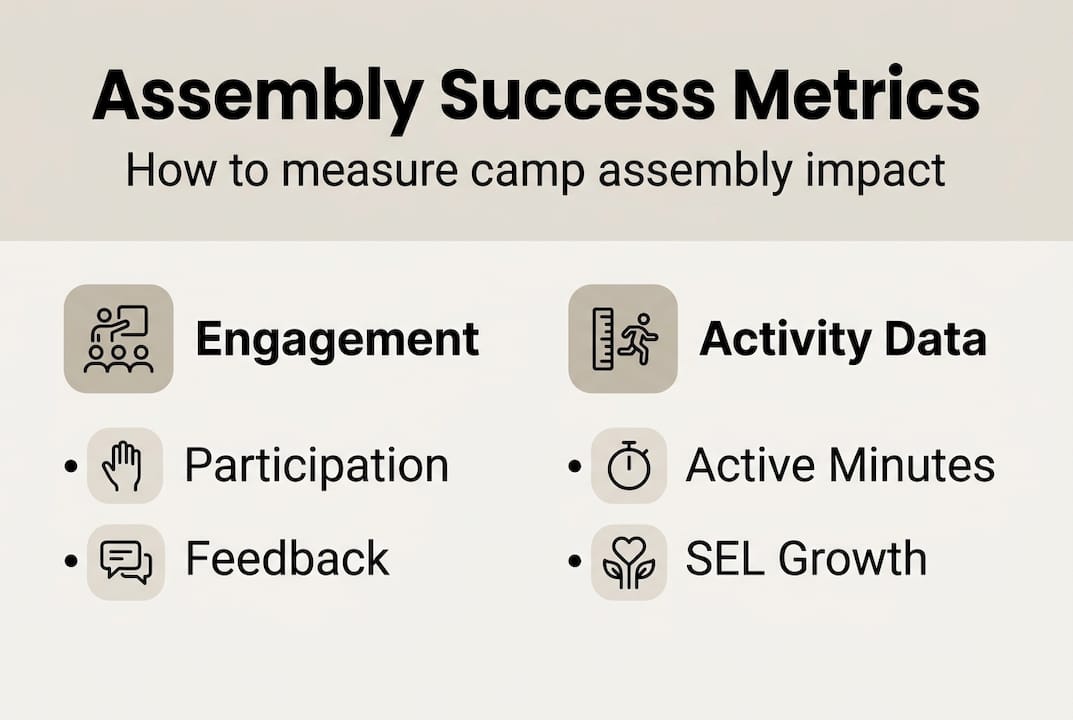 Infographic with assembly success measurement categories