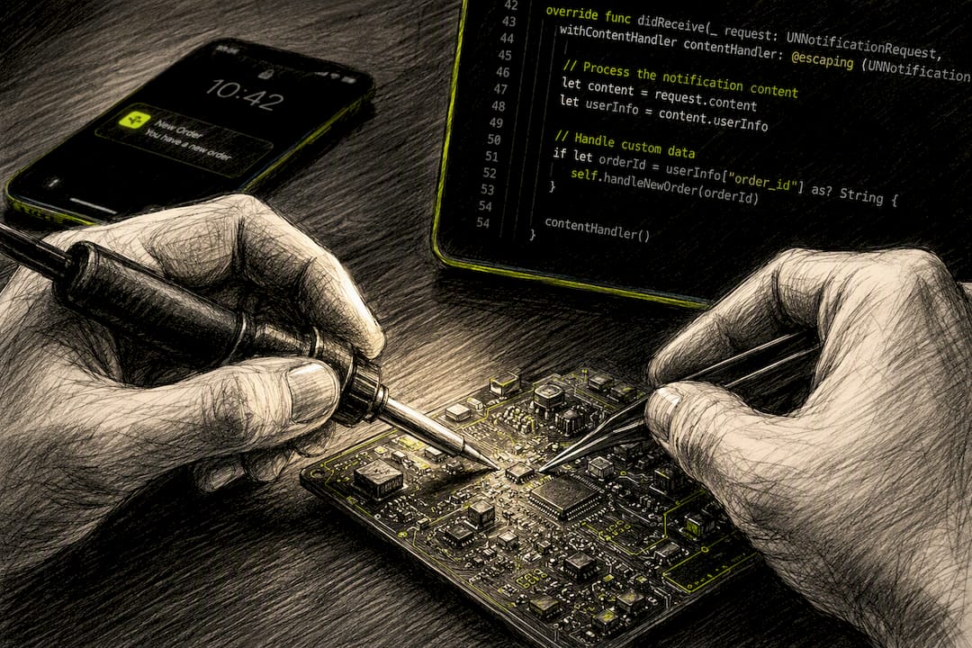Hands wiring circuit board for notification extension