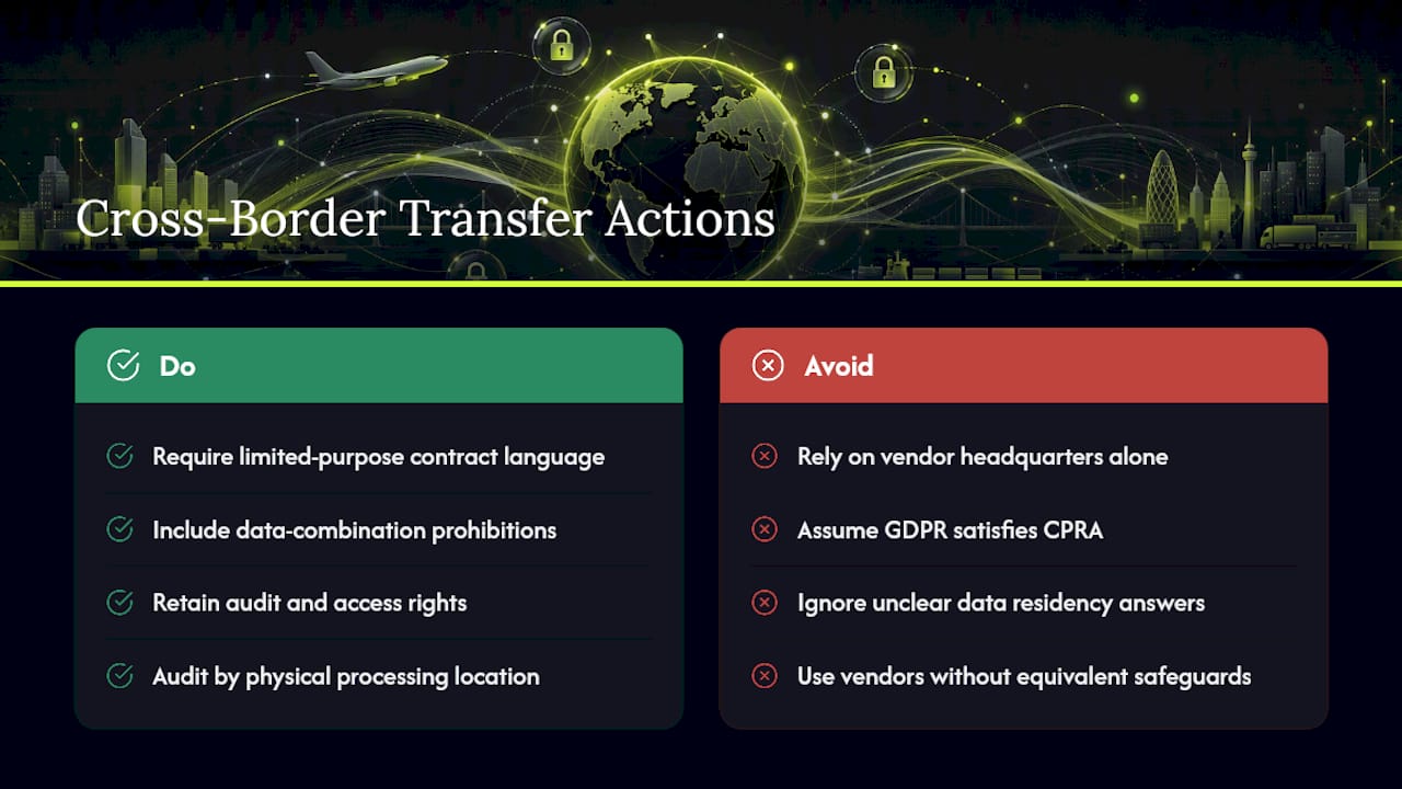 How Does CPRA Affect Cross-Border Data Transfers for Ecommerce? — overview diagram