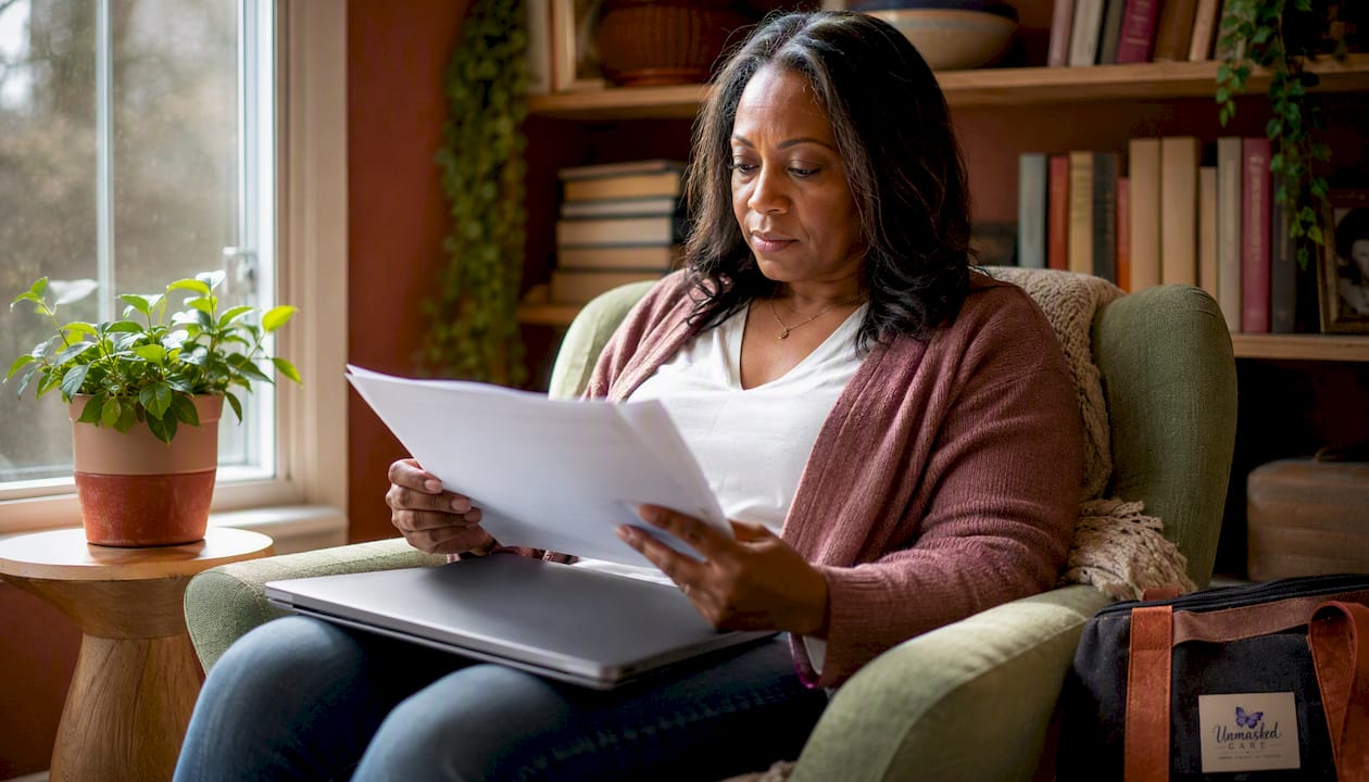 Woman practicing calm co-parenting communication