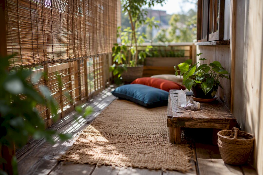 Serene meditation space for emotional integration