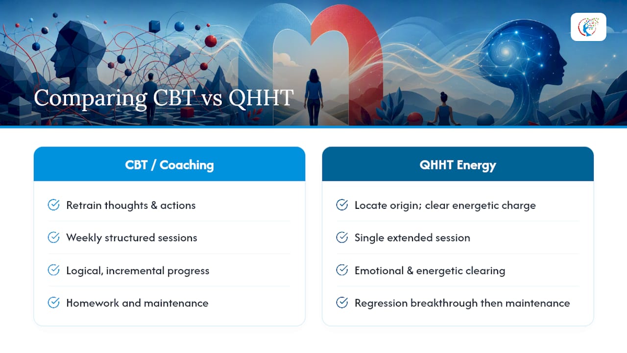Comparison of behavioural therapy and QHHT