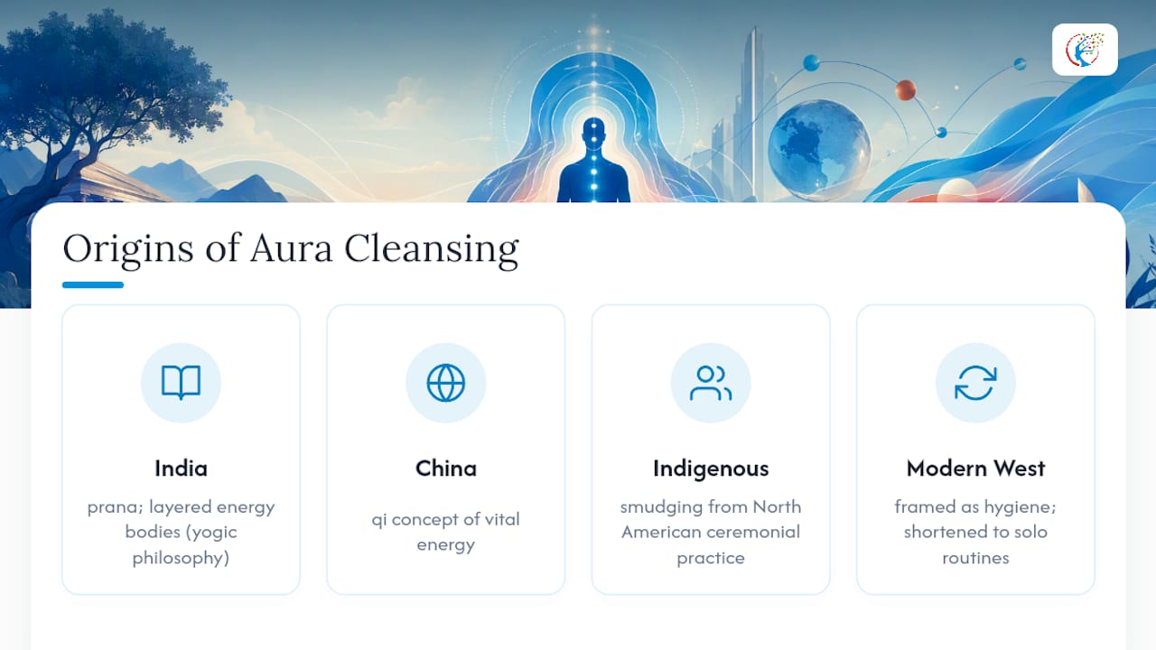 Where does aura cleansing actually come from? — overview diagram