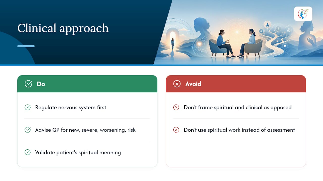 How I think about spiritual anxiety in practice — overview diagram