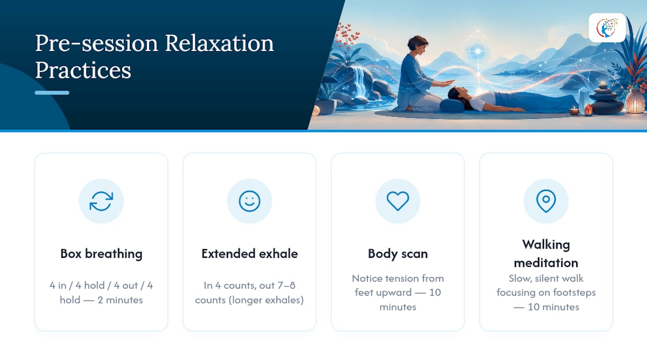 Four breathing and meditation preparation practices