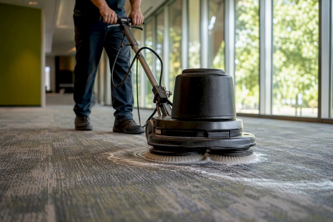 Counter-rotational brush applying encapsulant