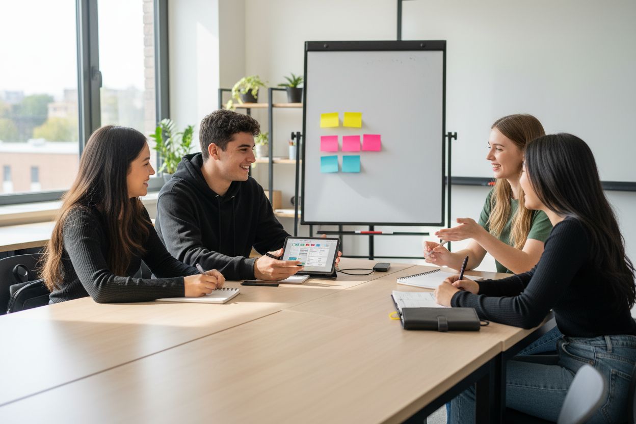 students organizing to-do lists
