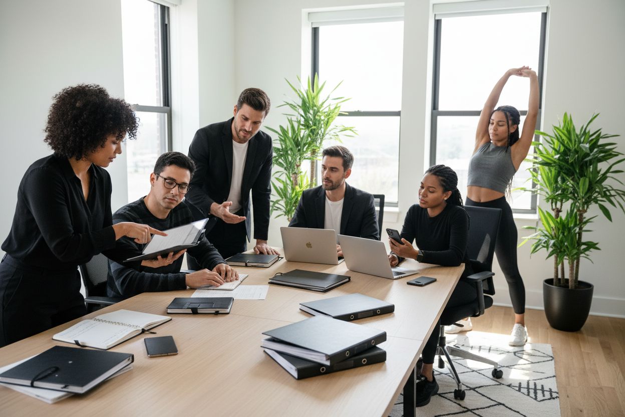 professional organization, productivity, modern office