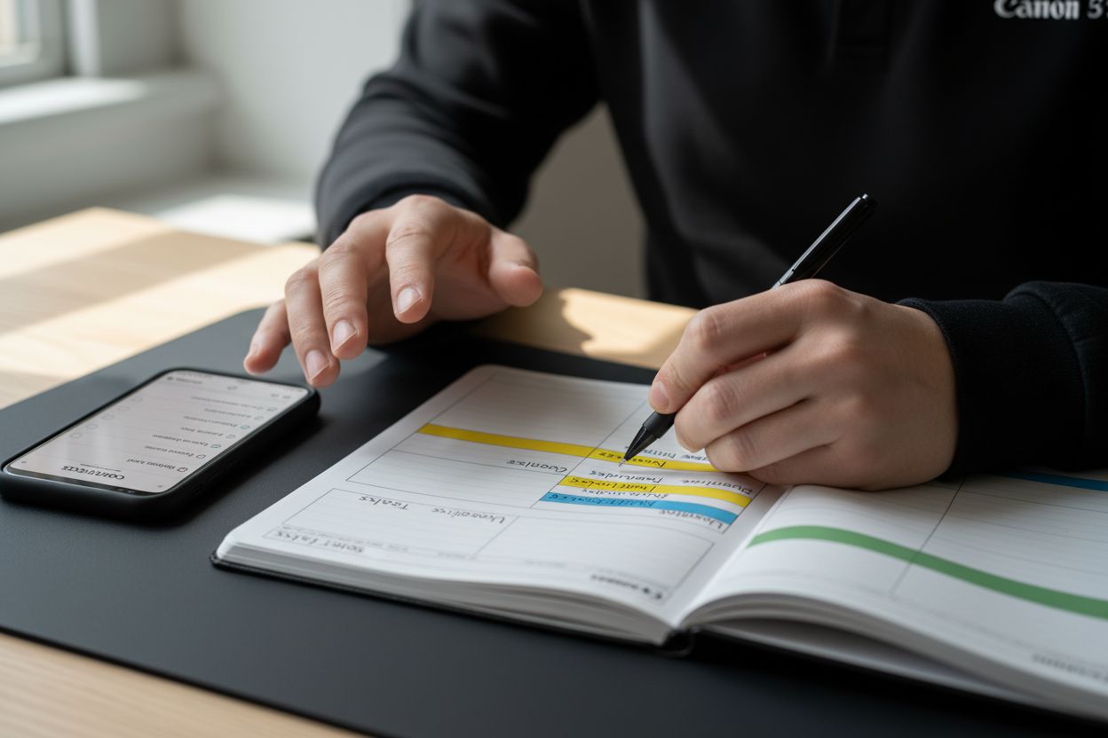 daily planner scheduling work