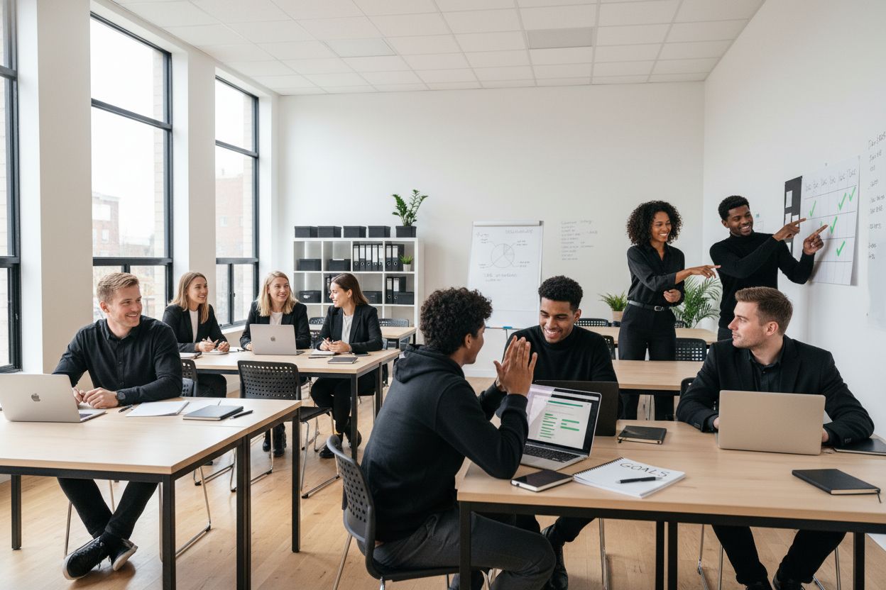 goal-setting, teamwork, education