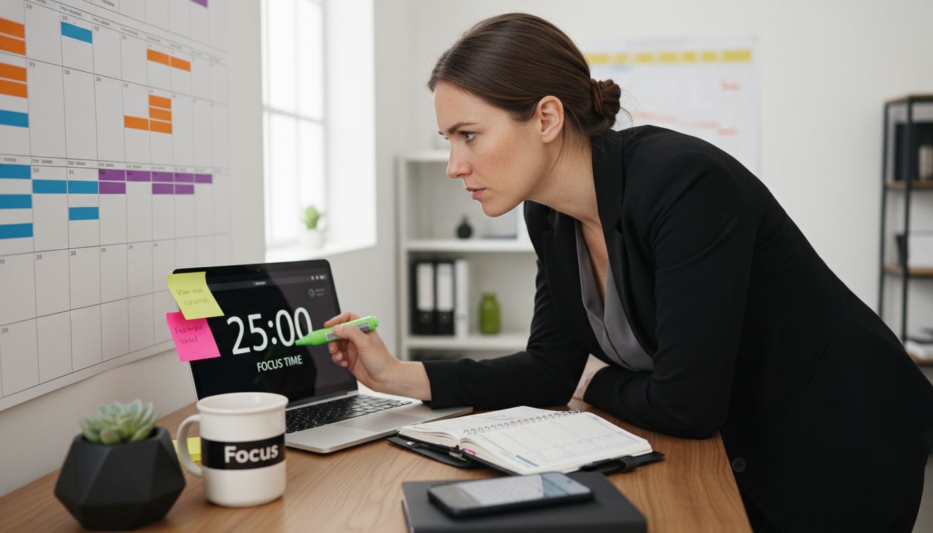 time blocking planner workspace