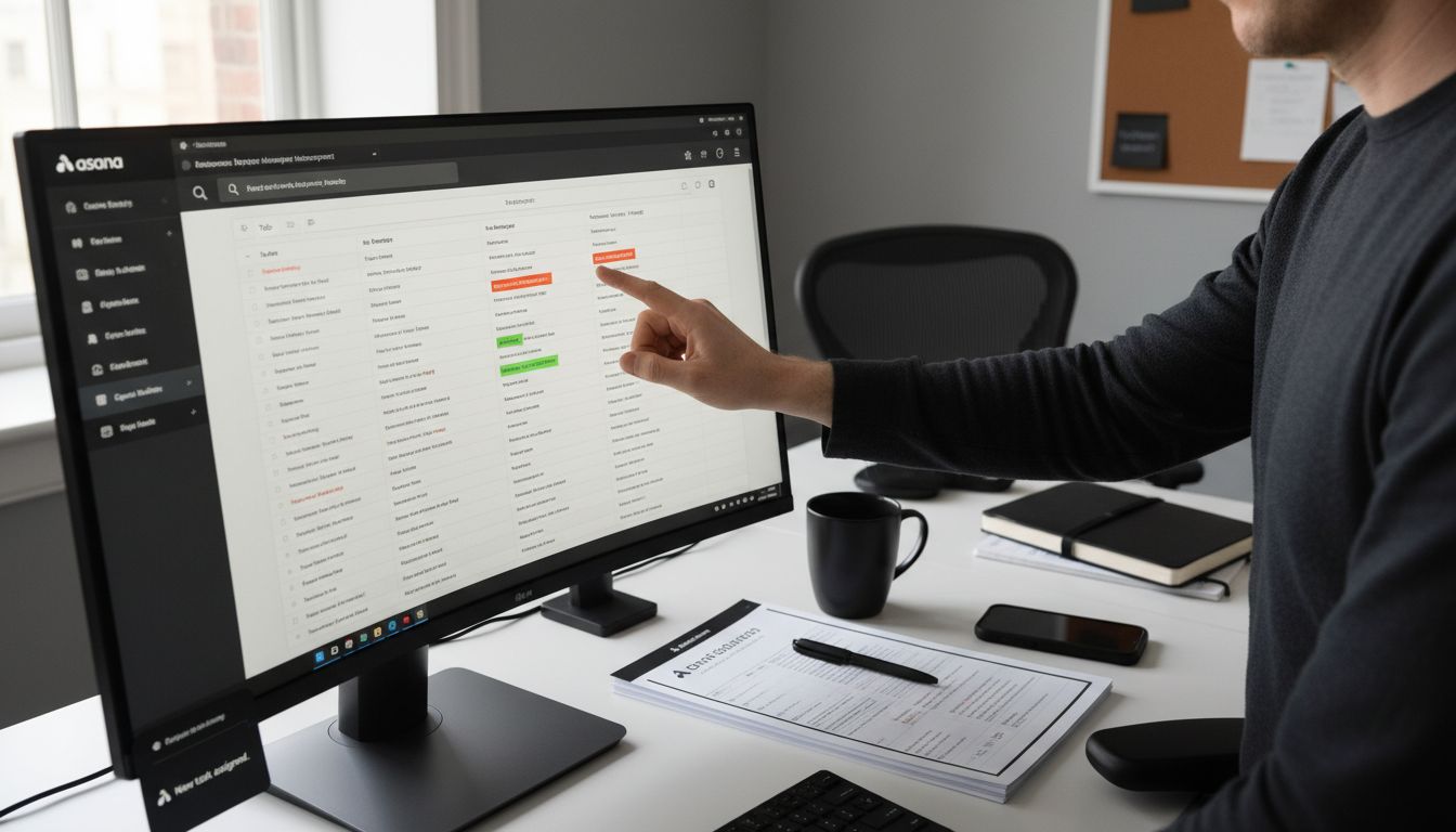 asana task list dashboard