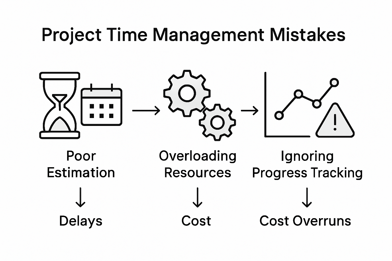Infographic on common time management mistakes