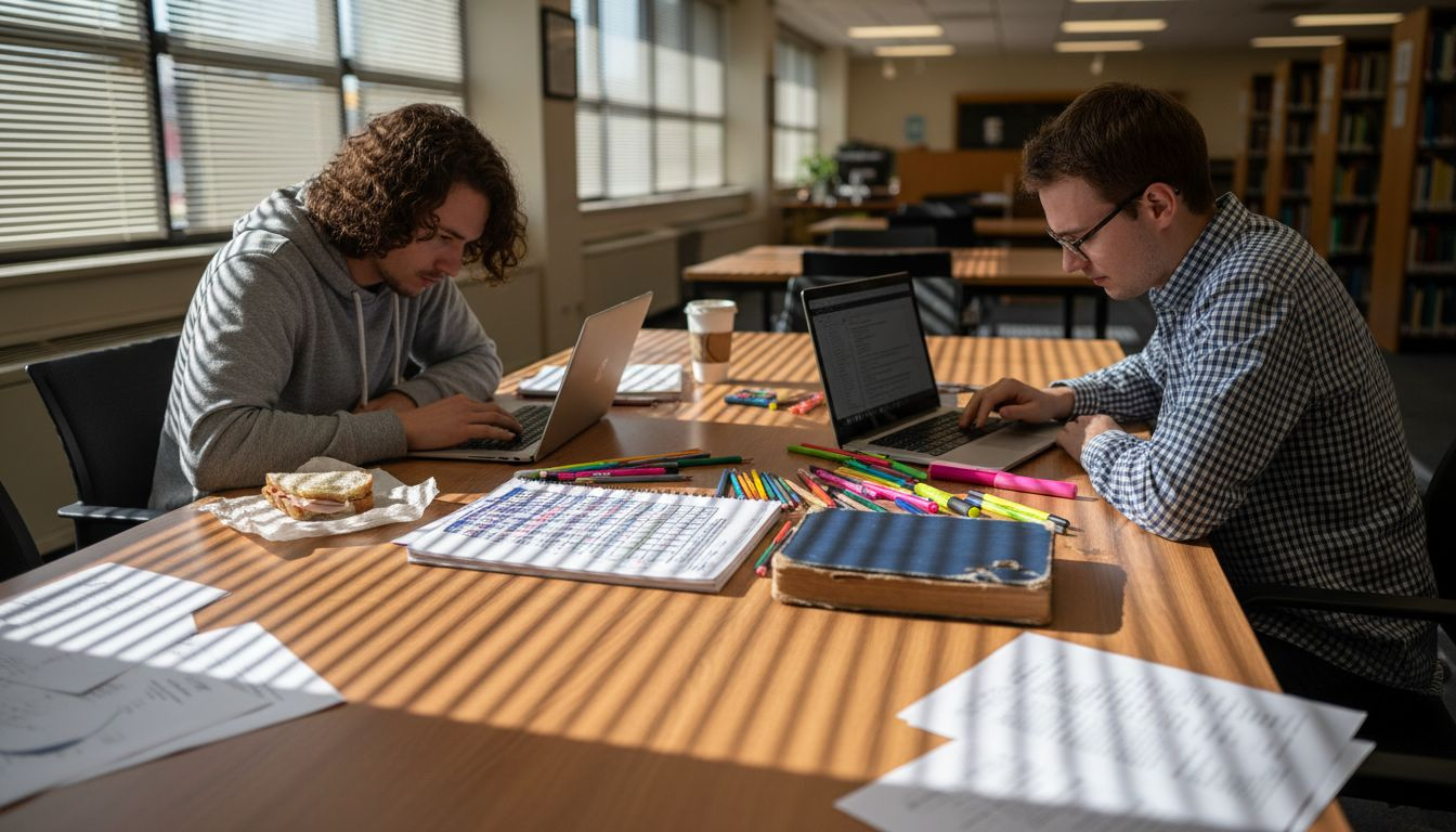 Students planning with agile matrix tools