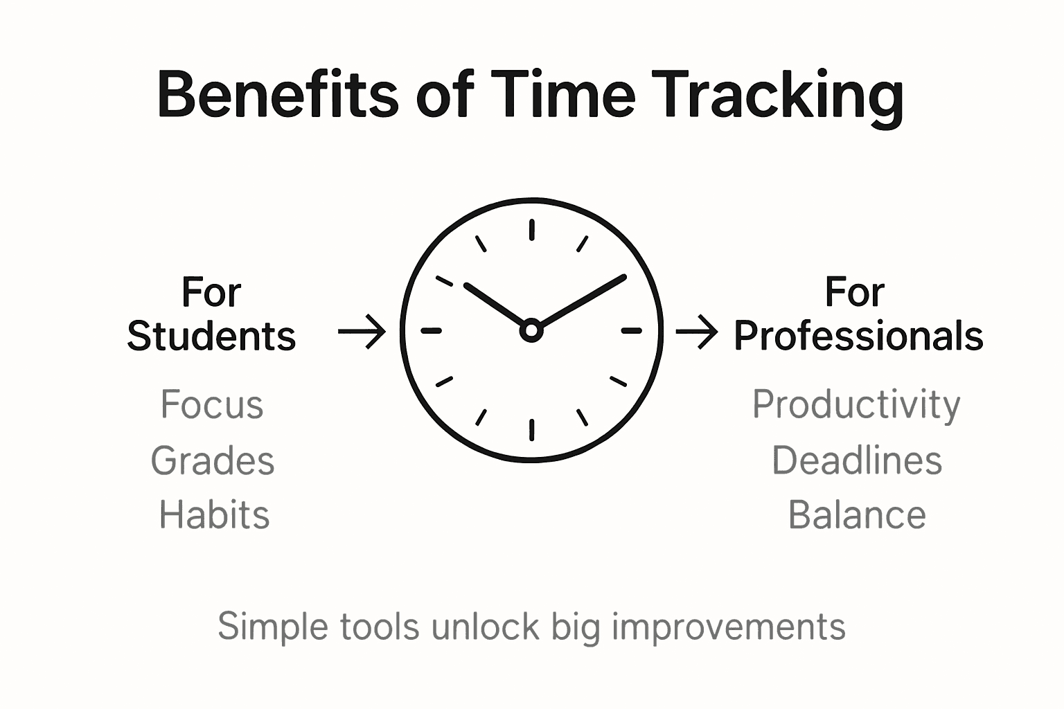 Infographic showing benefits for students and professionals