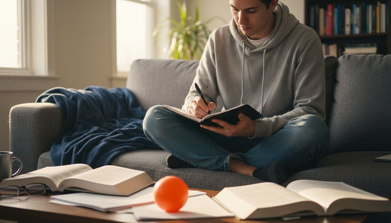 Student journaling to reduce study stress