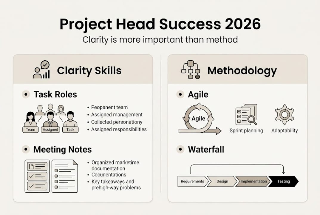 Infographic comparing clarity and methodology skills
