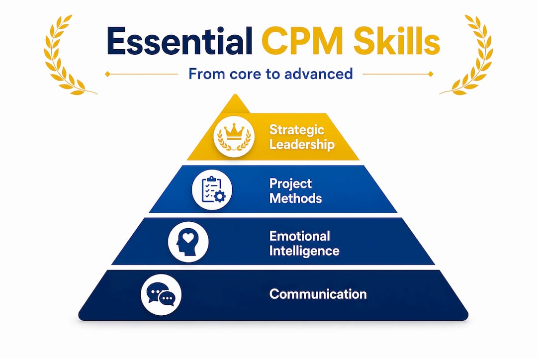 Infographic ranking top client project manager skills