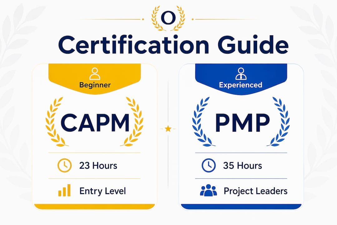 Infographic comparing beginner and experienced certifications