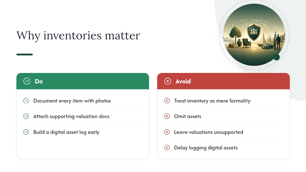 Why precise inventories matter more than most people realize — overview diagram