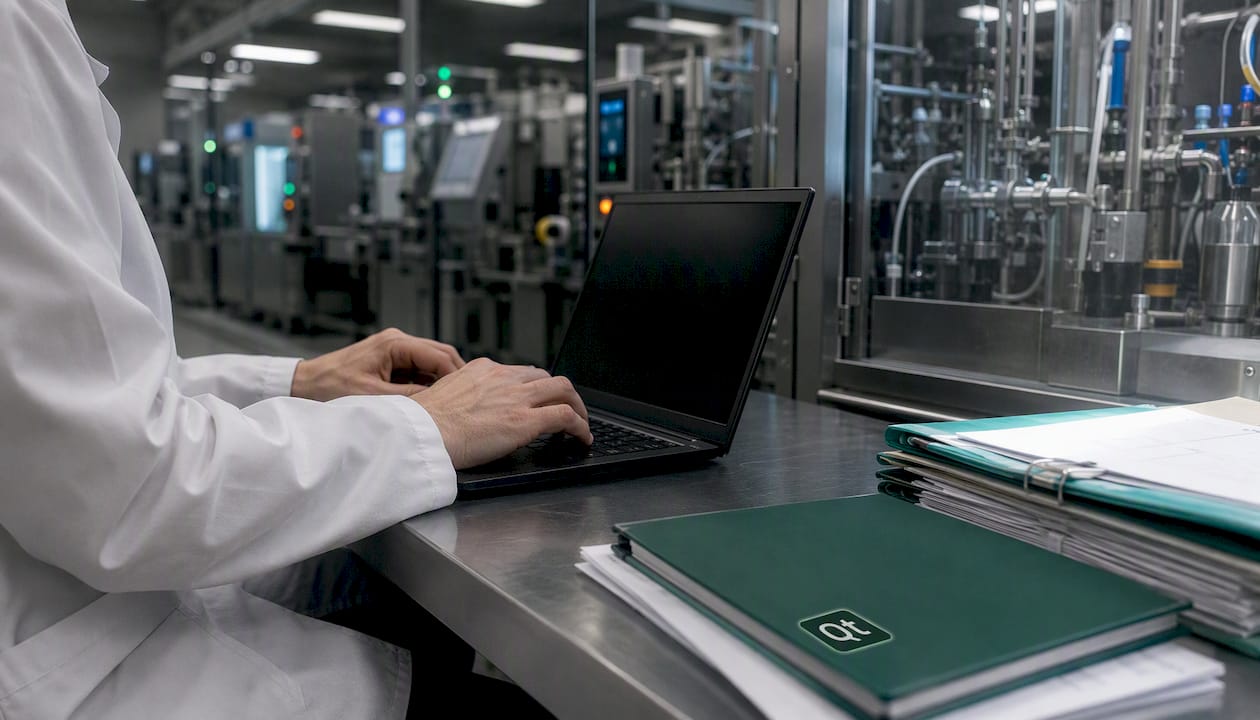 Validation lead typing change request in biotech lab