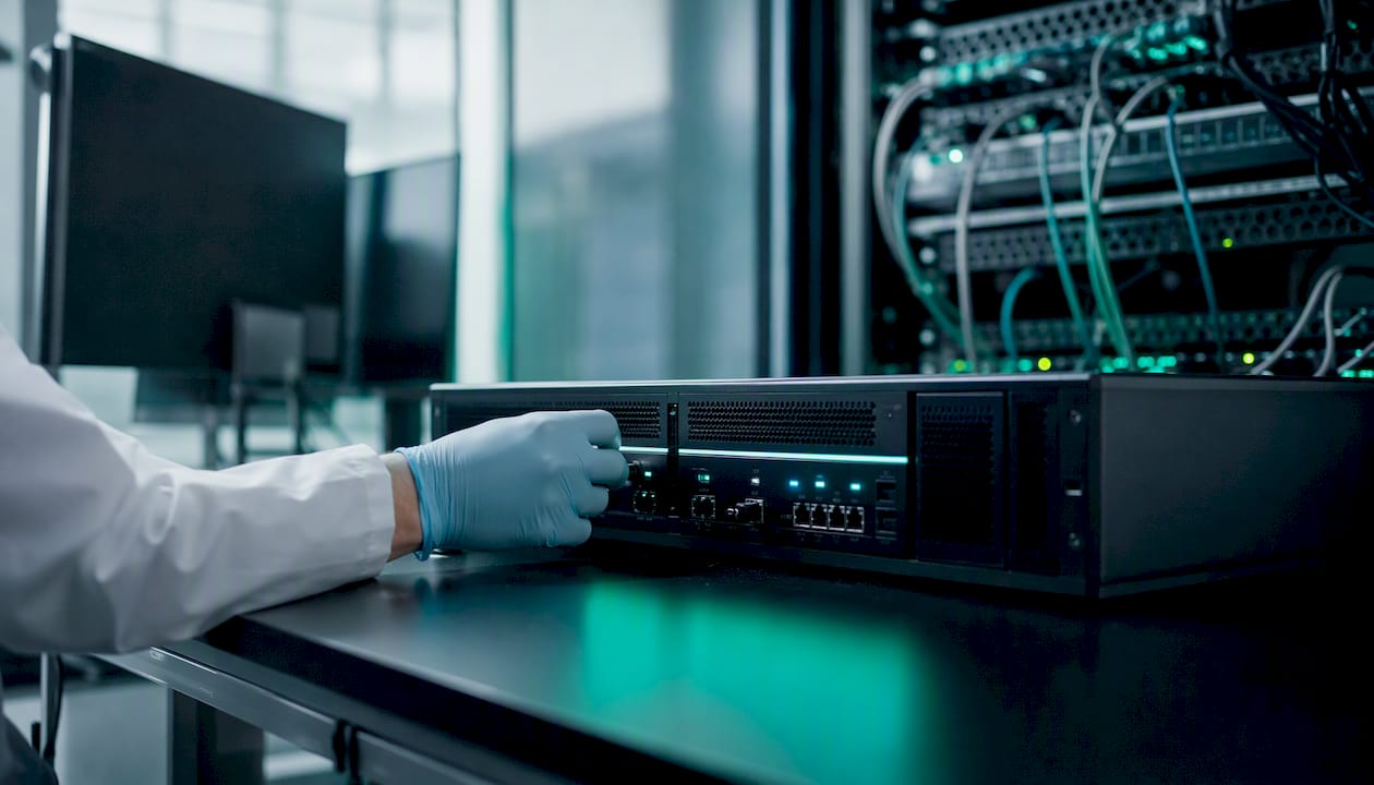 Gloved hand tuning network device in control room