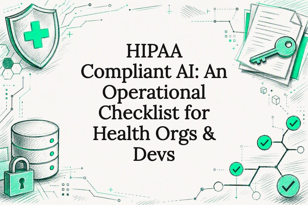 HIPAA Compliant AI: An Operational Checklist for Health Orgs & Devs