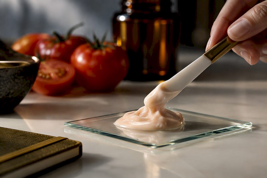 Crema con aceite de tomate