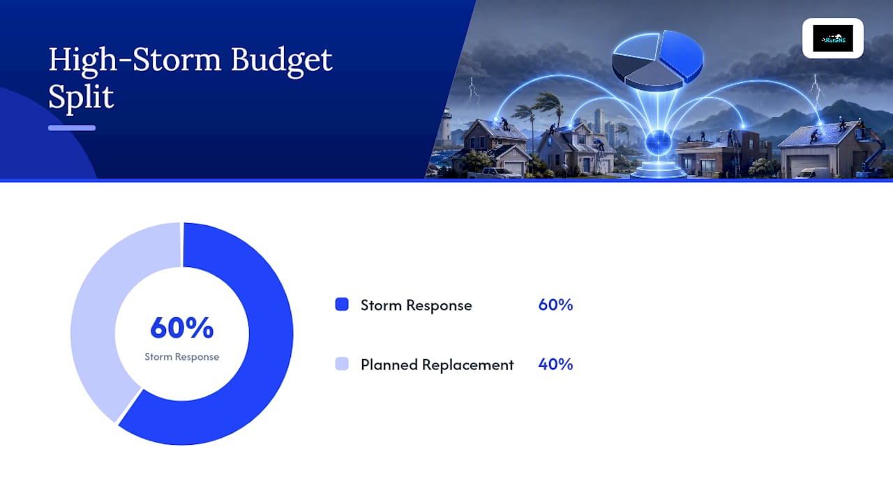 Diagram contrasting storm-response and planned-replacement campaigns